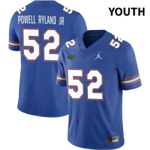 Youth Florida Gators #52 Antwaun Powell Ryland Jr NCAA Jordan Brand Royal NIL 2022 Authentic Stitched College Football Jersey WHN7062RL